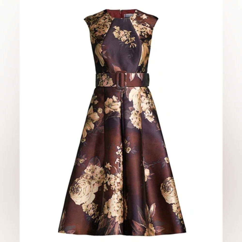 KAY UNGER Jordana Mikado Dress. Size 16. NWT - Picture 2 of 5